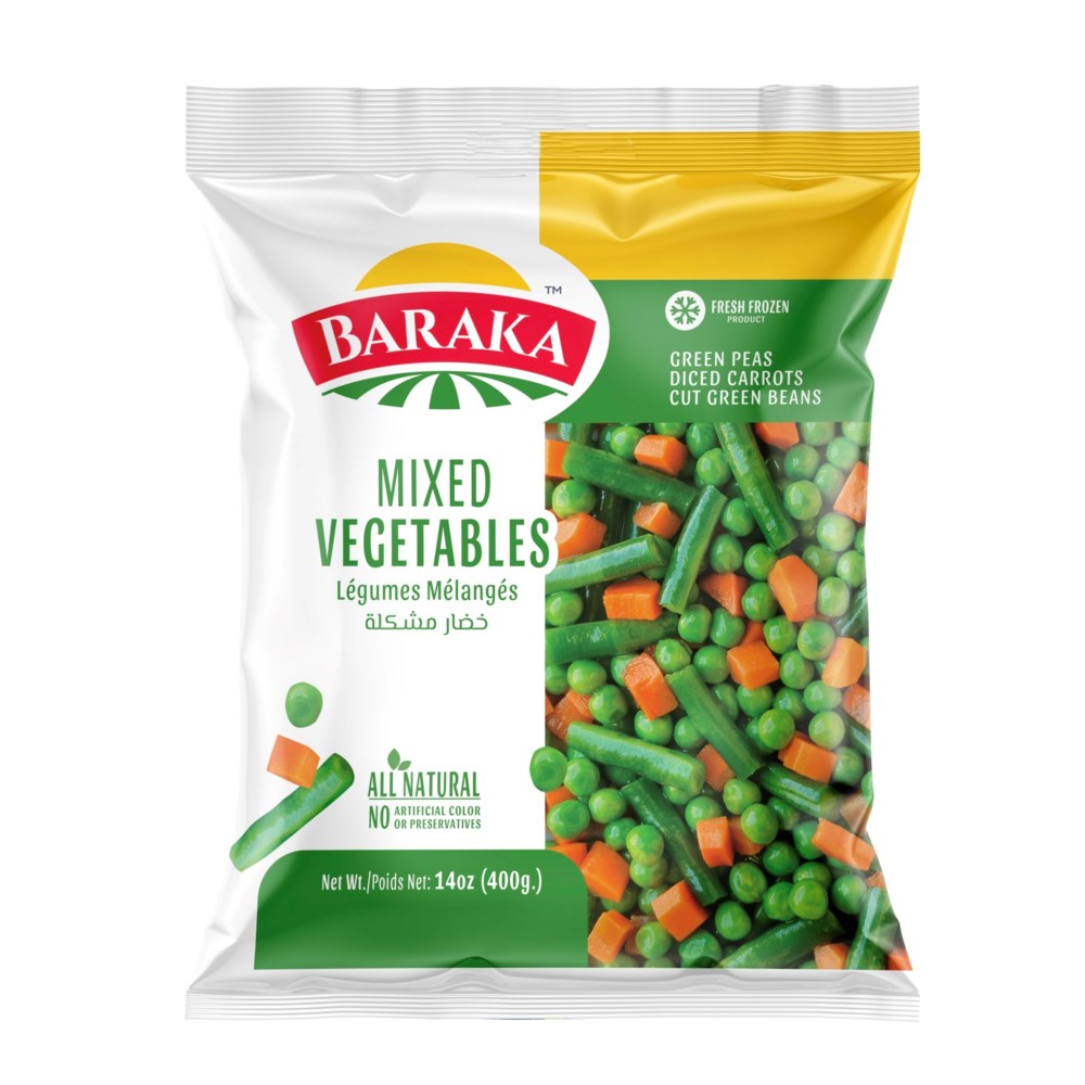 Frozen Mixed Vegetables "Baraka"  400g x 20